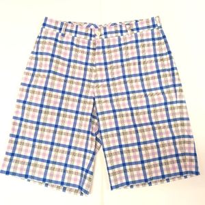 Nike Golf Dri-FIT Stretch Woven Plaid  11" Shorts Size 32